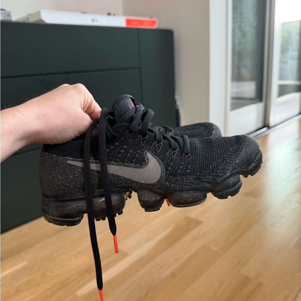 NikeLab Air Vapormax Flyknit Dark Mushroom Crimson Black Women's 6